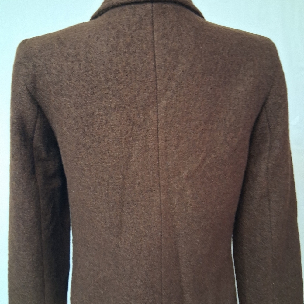 Talbots Brown Blazer with Gold Button Accents Size 12p 40% Wool - Picture 11 of 17
